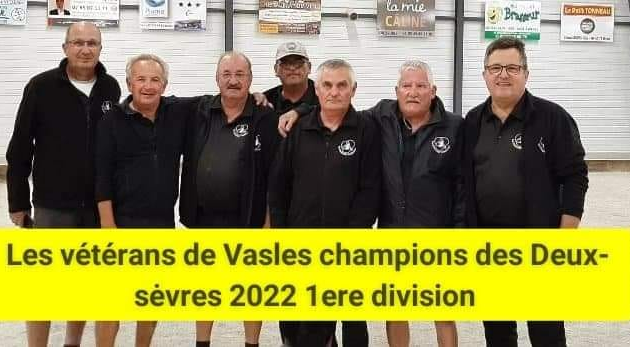 Les véterans champions des Deux-Sévres